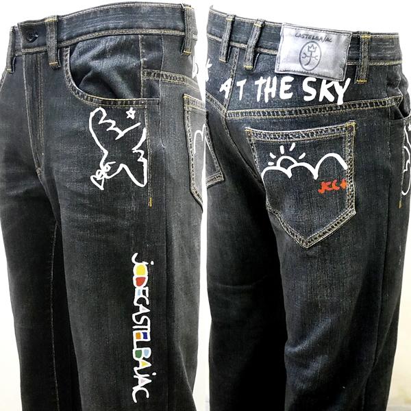 カステルバジャック ストレッチパンツ 48 86cm ゴルフ メンズウェア バックショットモデル 3...