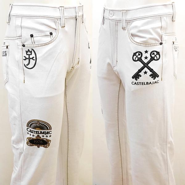 カステルバジャック ストレッチパンツ 48 86cm ゴルフ メンズウェア バックショットモデル 服...