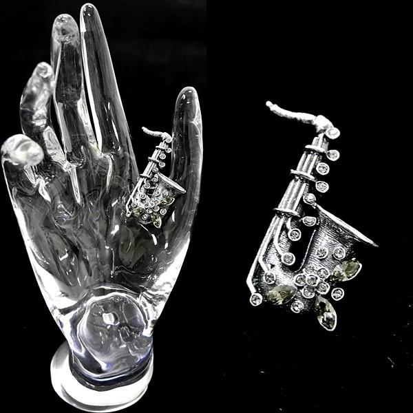 [Original]￥3500+税 [F]ピンブローチ きらきらサックス]5031412-H　　　　...