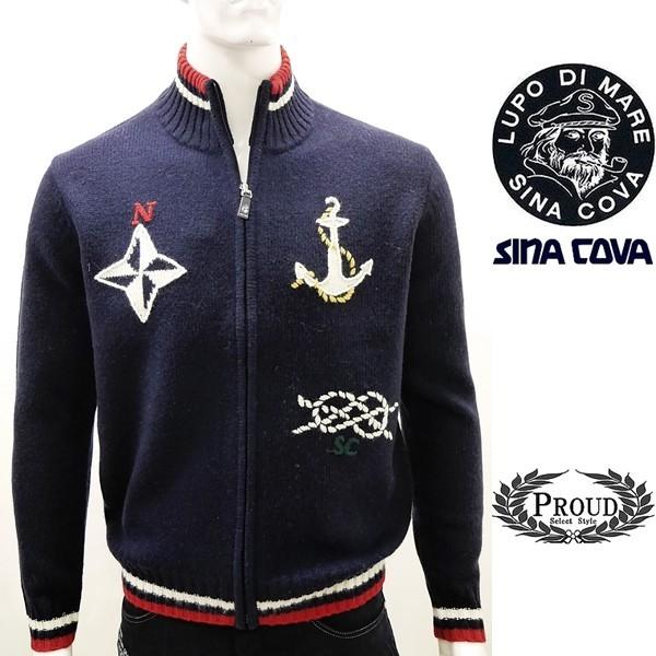 シナコバ アウトレット￥52000+税 [L]ジャケット/ブルゾン ウールインターシャ バックショッ...