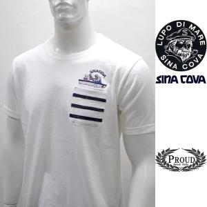 シナコバアウトレット￥18000+税 [L]半袖 Tシャツ メンズ GENOVA STYLE 80118015                 scTYsm 17120520｜proud