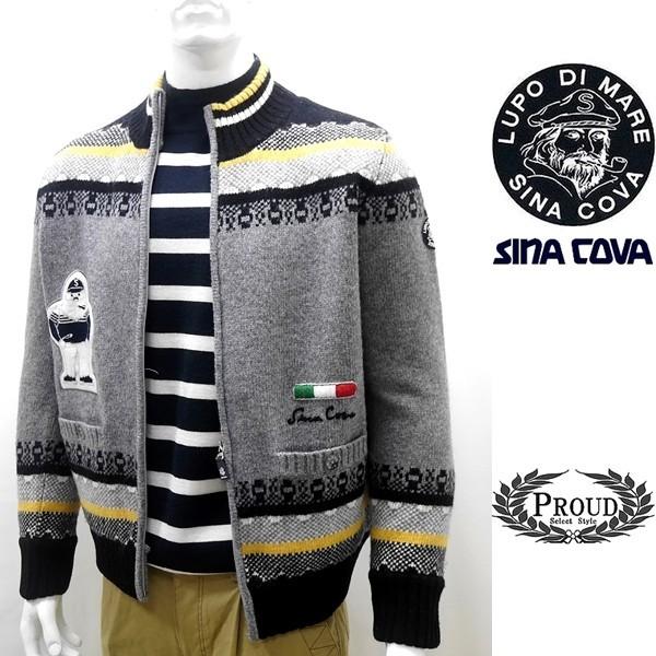 シナコバ アウトレット]￥61000+税 [L]ブルゾン ゴルフ/ウールニット 総裏フロントアイコニ...