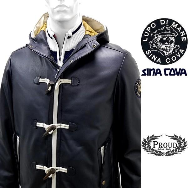 シナコバ ￥160000+税 [L]レザージャケット 羊革ダッフルスタイル SINACOVA GEN...