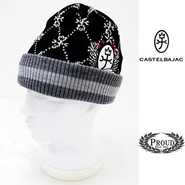 カステルバジャック 特選品 ￥10000+税 [F] ニット キャップ  WOOL100% 裏フリー...