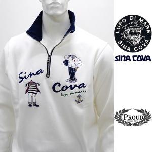 シナコバアウトレット ￥27000+税 [LL]トレーナー メンズ フロントキャラクターキャッチーモデル SINACOVA GENOVA 90901067        scTCfm 19220060｜proud