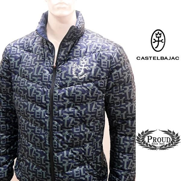 カステルバジャック ￥24000+税 [50/LL]ダウン ジャケット メンズ ロゴモノグラム ライ...