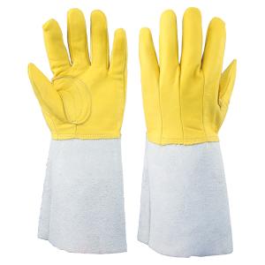 溶接用皮手袋10双セット 溶接用手袋 10双セット 牛床革 3本指 フリーサイズ AG031Y 1組