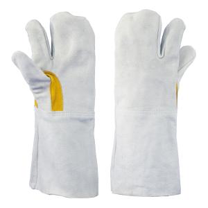 牛床革手袋 3本指 溶接用 8301-7 10双/袋 : プロウエスヤフー