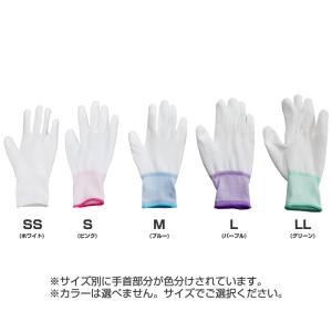 ウレタン 背抜き手袋 10双/袋 白 ウレタン...の詳細画像3