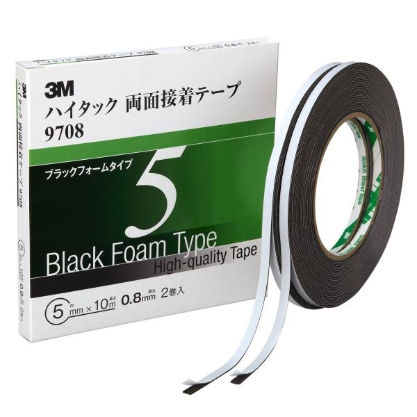 3M スリーエム 9708 ハイタック両面接着テープ 5mm×10m 2巻入 （メール便対応）