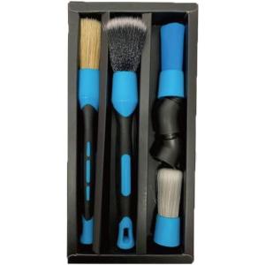 スリーアップアロー ディテーリングブラシ 4本セット PBT 豚毛 PP