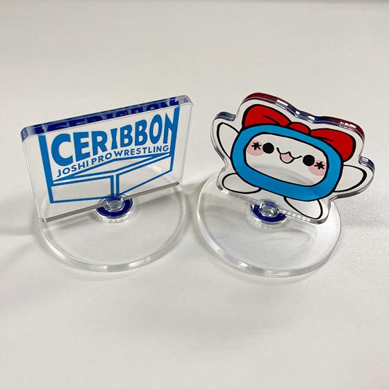アイスリボンロゴ＆リボンヌ回転アクリルスタンド