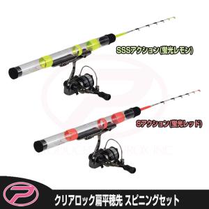 (PROX) クリアロック扁平穂先 ロッド+スピニングリールセット (CRHS45)｜proxweb