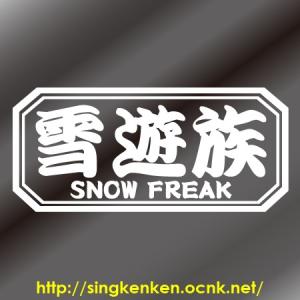 雪遊族 スノーフリーク ボード系スキー系 カッ...の詳細画像1