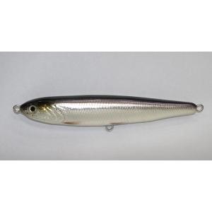 カタクチイワシ ルアー ウッドベイト WB13S（銀箔 ） マグロ 用