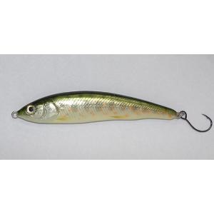 ウッドベイト　13FR　生ワカ　桐銀箔 オイカワルアーハンドメイドミノーWOOD BAITウッドベイト,13cm