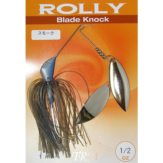 TRM ローリー ブレードノック スピナーベイト 1/2ozワイヤー1mm（スモーク）TRM ROL...