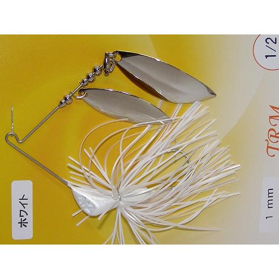 TRM ローリー ブレードノック ミニ スピナーベイト 1/2ozワイヤー1mm（ホワイト）TRM ...