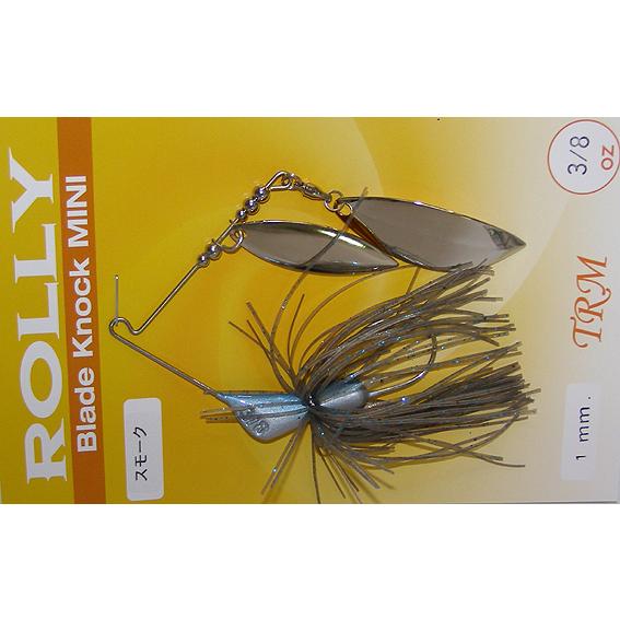 TRM ローリー ブレードノック ミニ スピナーベイト 3/8ozワイヤー1mm（スモーク）TRM ...