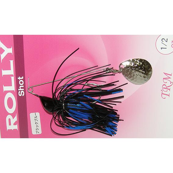 TRM ローリーショット  スピナーベイト 1/2oz（ブラックブルー）TRM ROLLY Shot