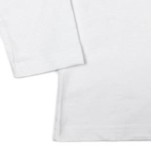 長袖 Tシャツ 無地 綿100% 白 黒 ベー...の詳細画像3