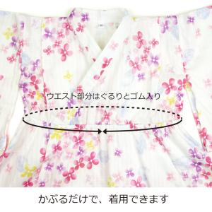 浴衣ドレス 浴衣 ワンピース 帯付き 綿100...の詳細画像4