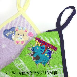 ループ付きタオル ハンカチ ハンドタオル お手...の詳細画像1