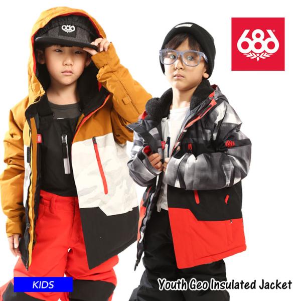 21-22 686 シックスエイトシックス Youth Geo Insulated Jacket ジ...