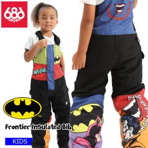 22-23 686 シックスエイトシックス Frontier Insulated Bib BATMAN｜psjfamily