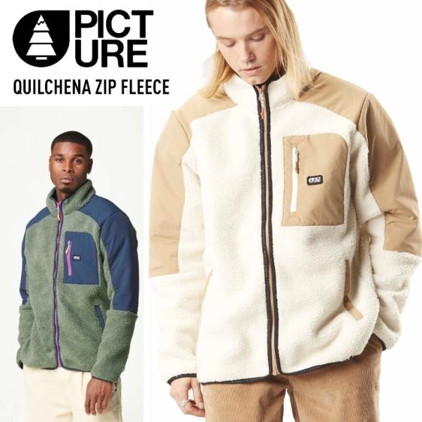 PICTURE ピクチャー QUILCHENA ZIP FLEECE ジップアップシェルパフリース ...