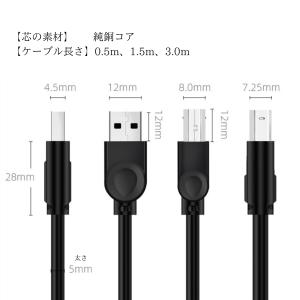 プリンターケーブル USB 1.3m USB2...の詳細画像1