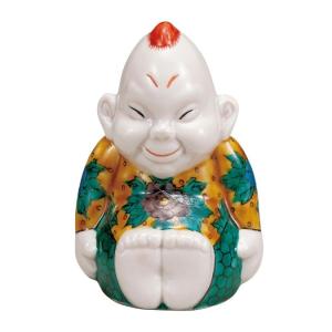日本製 黄金のおじぎ福助 高さ約9cm（商売繁盛 先客万来 出世開運