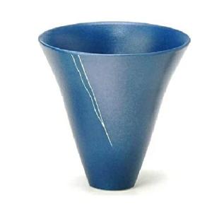 九谷焼 花器/花瓶 8号花瓶 釉裏金箔彩山茶花（花台付） : 虹八 kohya