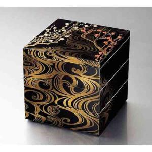 山田平安堂 熨斗蒔絵 三段重 重箱 漆器 ( 継承工房 ) : 漆器 山田平安