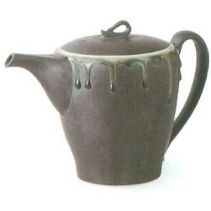 有田焼　緑釉流し　お湯割りポット　Ｆ50-72898-8　φ11×13.5cm　650ml