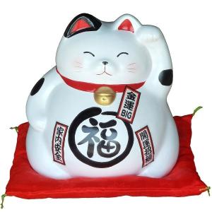 希少　万古焼　ねこ　置物　三重県四日市　未使用 希少 万古焼 ねこ 置物 三重県四日市 未使用