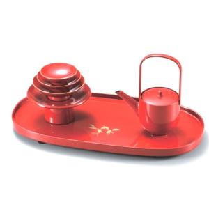 お屠蘇セット 屠蘇器 漆器 本漆 茜朱 ミニ屠蘇器 : おいしい