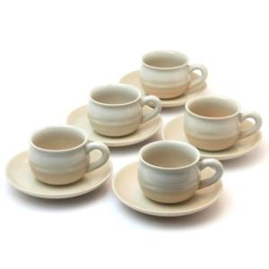 萩焼】 萩むらさき角コーヒーカップ＆ソーサーペア 約210ml : 虹八