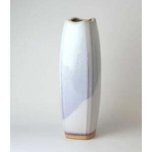 茶道具 花入れ 置用 萩焼き 萩耳付 小松健作 風来房 萩焼 花入