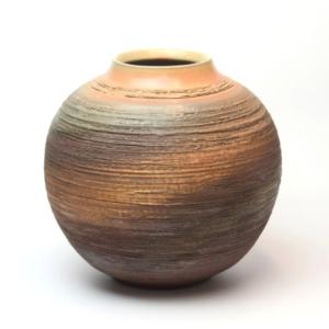 茶道具 花入れ 置用 萩焼き 萩耳付 小松健作 風来房 萩焼 花入