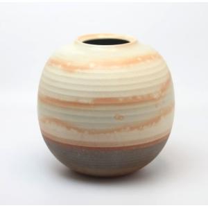 茶道具 花入れ 置用 萩焼き 萩耳付 小松健作 風来房 萩焼 花入