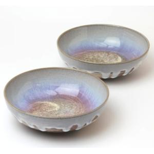 萩焼】 中原 國輔（なかはら くにすけ）桐箱入 抹茶碗 梅花皮 : 虹八