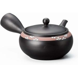 煎茶道具　萬古焼　館正規 作　横手急須　共布共箱　V　R7207 三陶 萬古焼 正規窯 館正規 伝統工芸士 1.8号 平丸線ビリ急須 共綱 木