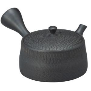 三陶 萬古焼 紫泥急須 実山窯 伊藤実山 伝統工芸士 1.5号玉型石目急須