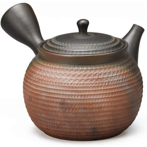 蜂の巣のような形状で細かな茶こし。常滑焼急須【機能急須/ハニーセラメッシュ】玉光火窯変ツバビリ急須 ...