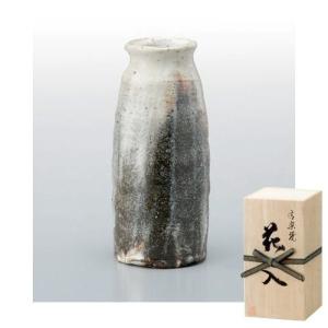 古谷作】筒粉引 （花器・花瓶）有名作家の木箱入り【信楽焼】 : 虹八