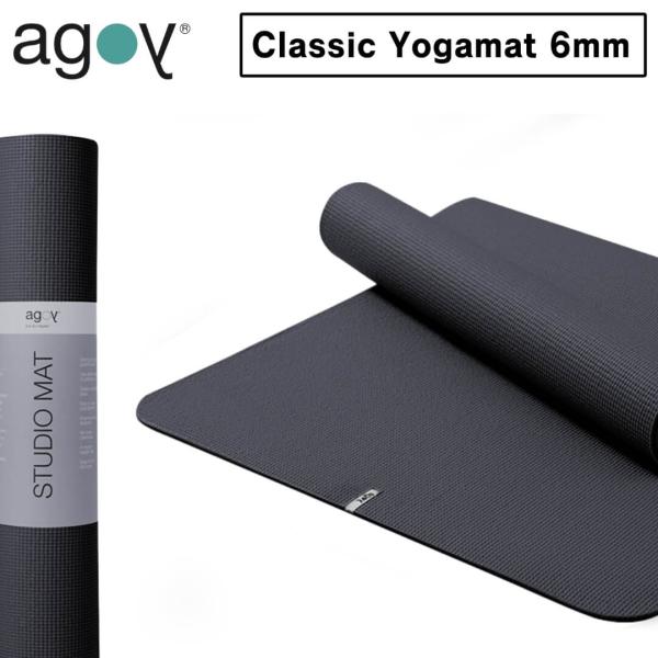 正規品 agoy アゴイ ヨガマット 6mm STUDIO CLASSIC｜滑らない 高グリップ｜P...