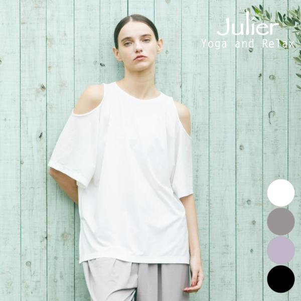 Julier ジュリエ ヨガウェア トップス レディース ライトプライムオープンショルダープルオーバ...