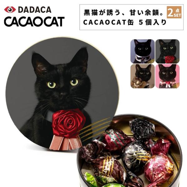 選べる２点セット cacaocat チョコレート カカオキャット 缶 ミックス5個入り 缶｜ボンボン...