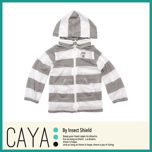 CAYA　親子ペア・ボーダーメッシュパーカー　 虫よけ インセクトシールド